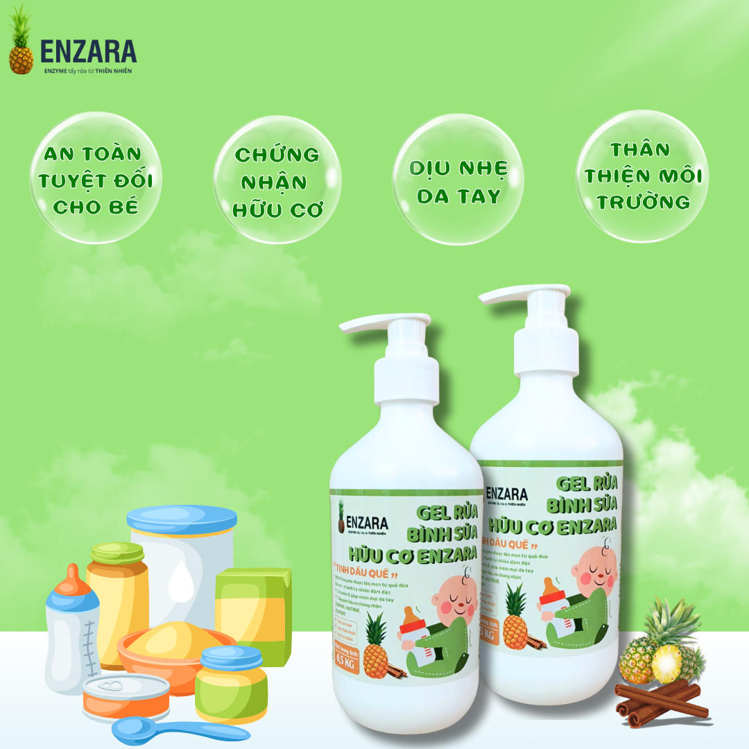 Gel Rửa Bình Sữa ENZARA